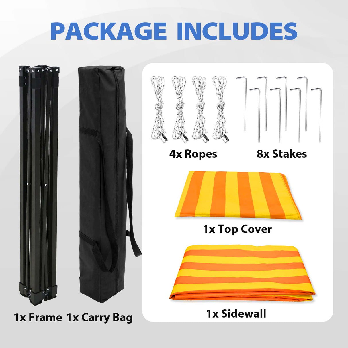 Flat Top 4x4 Pop-up Canopy Changing Room