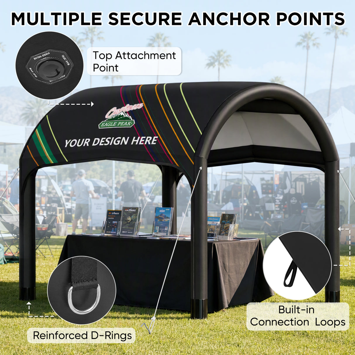 Custom Inflatable Event Tent with Logo, Cave Tent