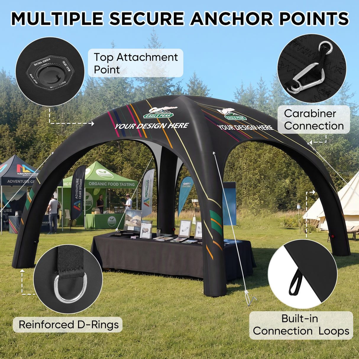 Custom Inflatable Event Tent with Logo, Spider Tent