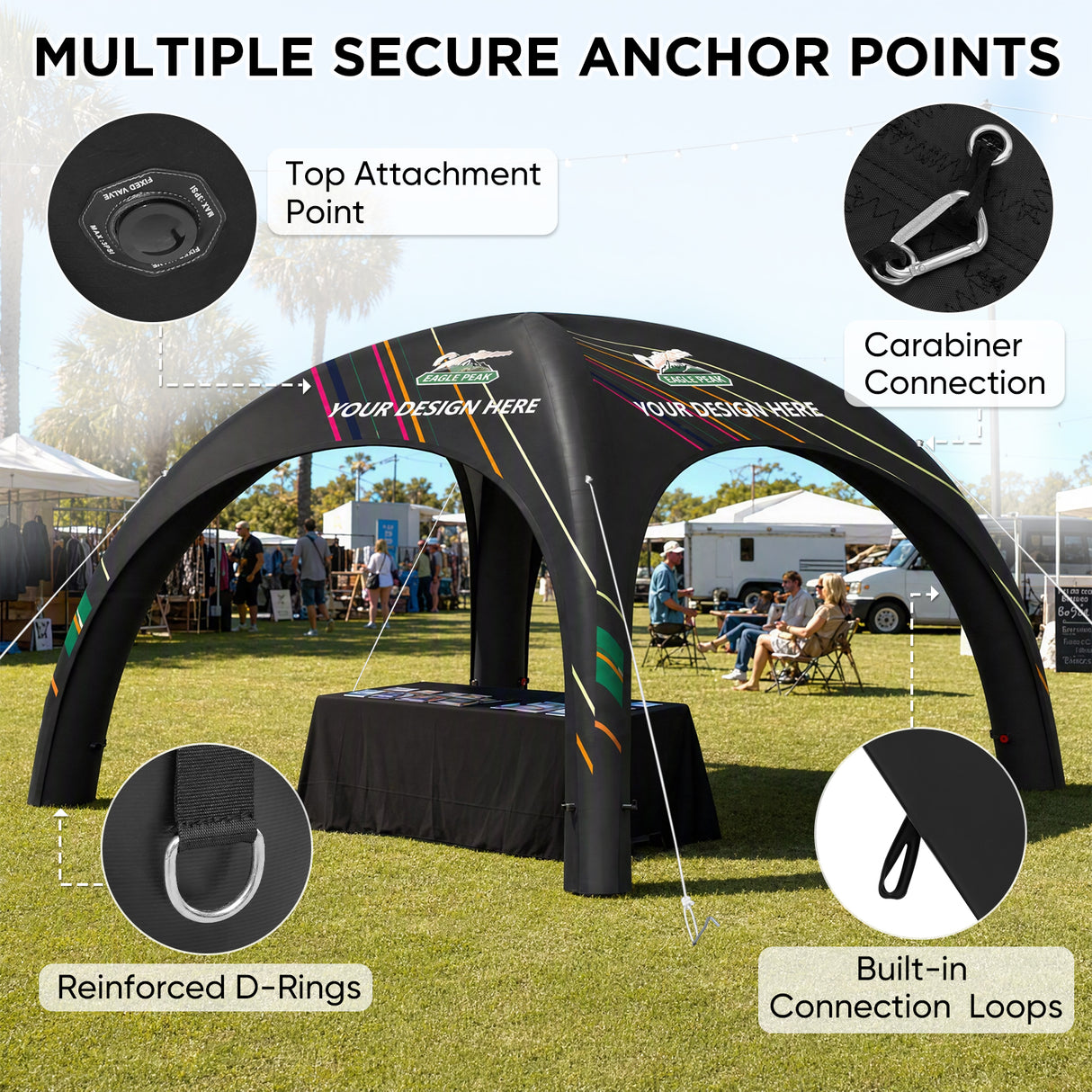 Custom Inflatable Event Tent with Logo, Spider Tent