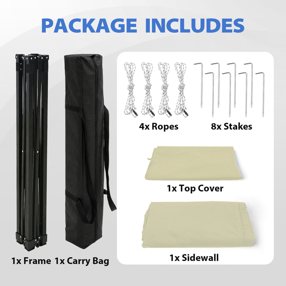 Flat Top 4x4 Pop-up Canopy Changing Room