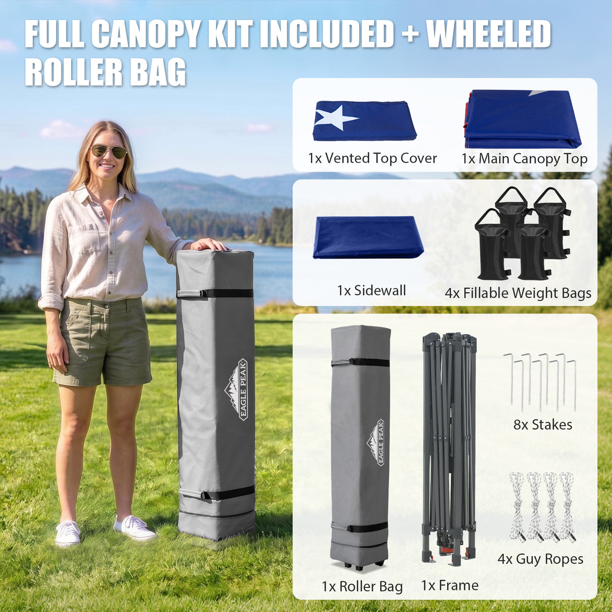 13x13 Pop Up Canopy Tent With Sidewall