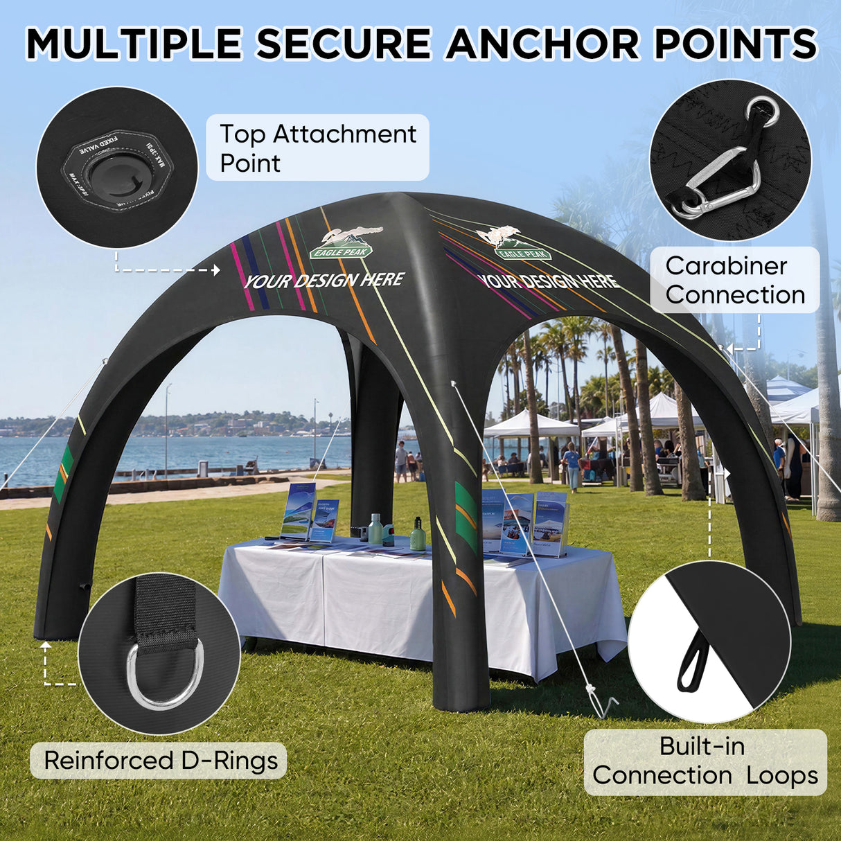 Custom Inflatable Event Tent with Logo, Spider Tent