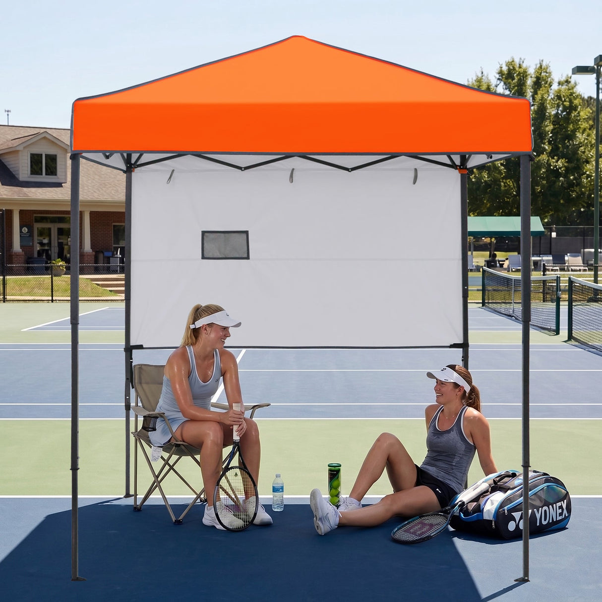 6x4 ft Instant Pop Up Canopy with Adjustable Sun Wall - Eagle Peak®