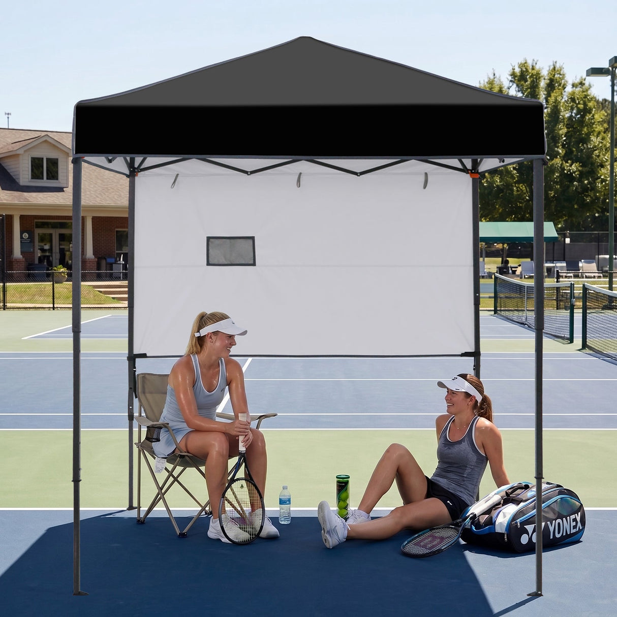6x4 ft Instant Pop Up Canopy with Adjustable Sun Wall - Eagle Peak®