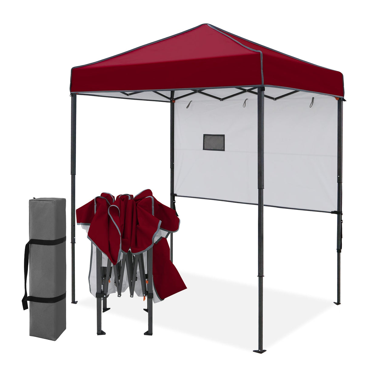 6x4 ft Instant Pop Up Canopy with Adjustable Sun Wall - Eagle Peak®