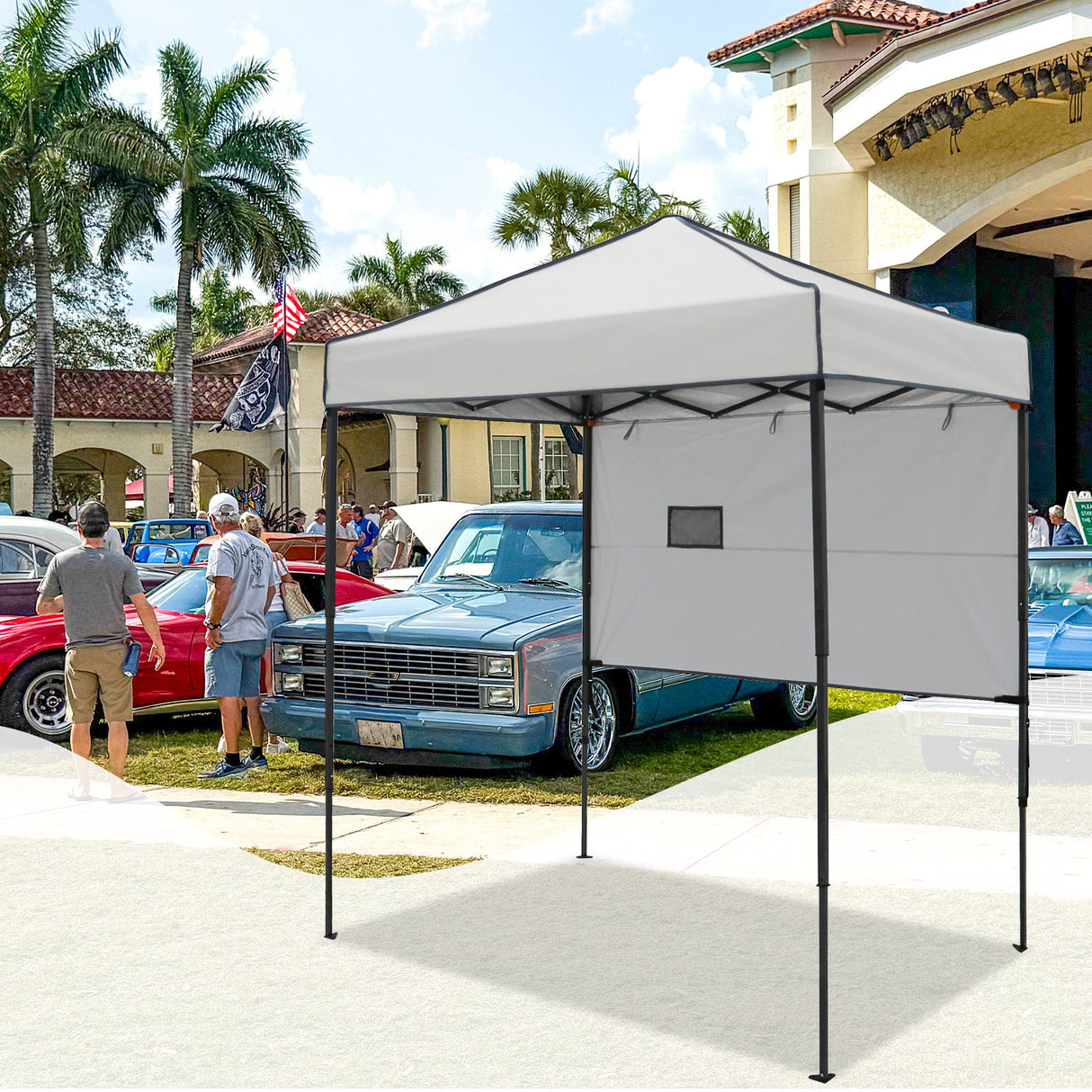 6x4 ft Instant Pop Up Canopy with Adjustable Sun Wall - Eagle Peak Custom Canopy Tent