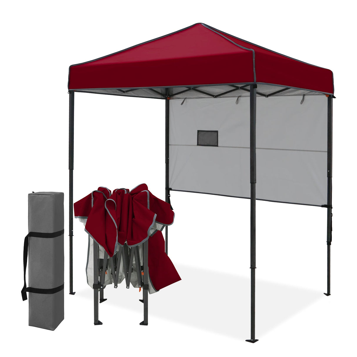 6x4 ft Instant Pop Up Canopy with Adjustable Sun Wall - Eagle Peak