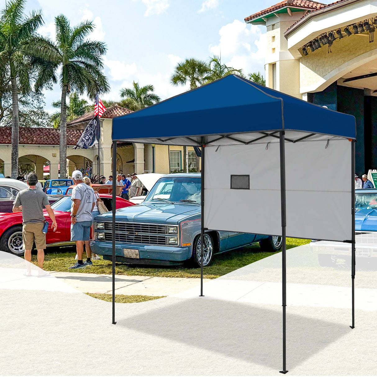 6x4 ft Instant Pop Up Canopy with Adjustable Sun Wall - Eagle Peak Custom Canopy Tent