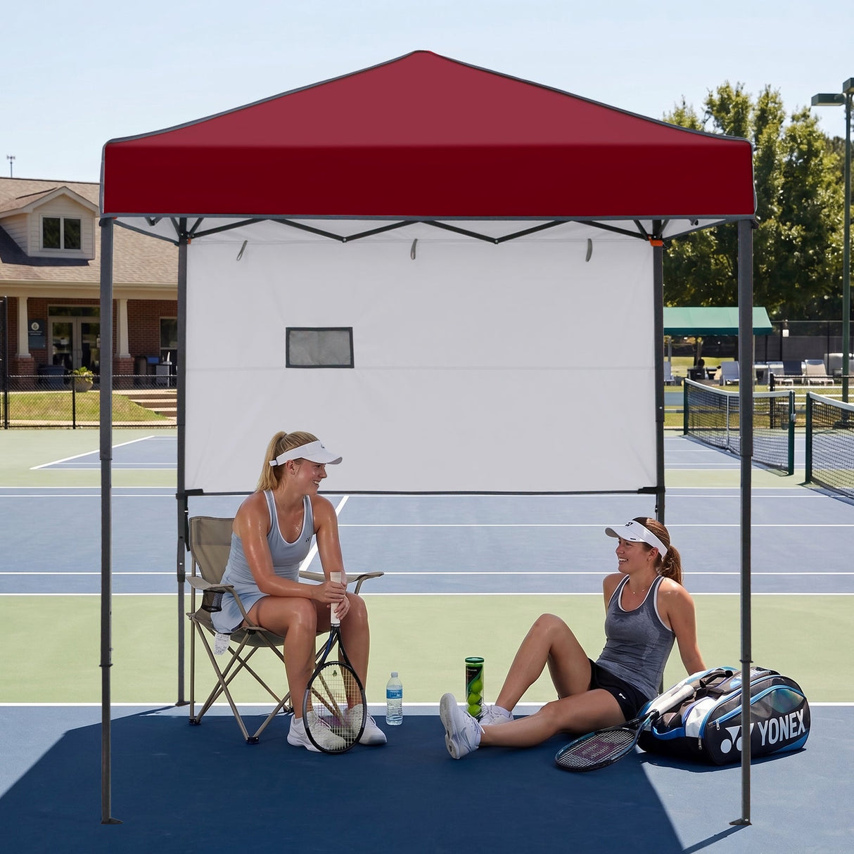 6x4 ft Instant Pop Up Canopy with Adjustable Sun Wall - Eagle Peak®
