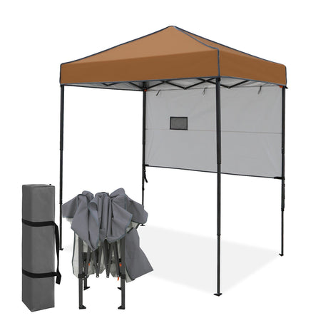 6x4 ft Instant Pop Up Canopy with Adjustable Sun Wall - Eagle Peak Custom Canopy Tent
