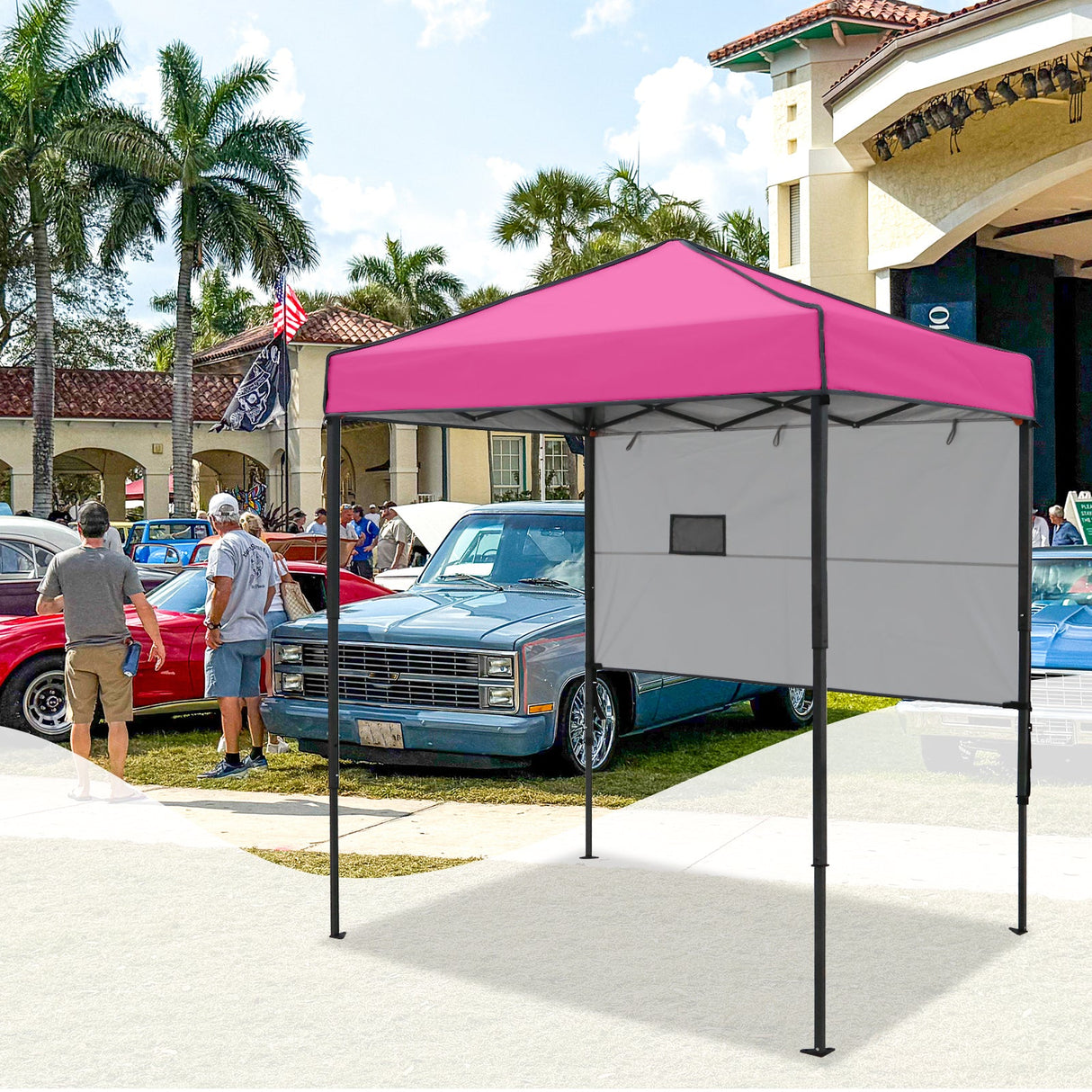 6x4 ft Instant Pop Up Canopy with Adjustable Sun Wall - Eagle Peak