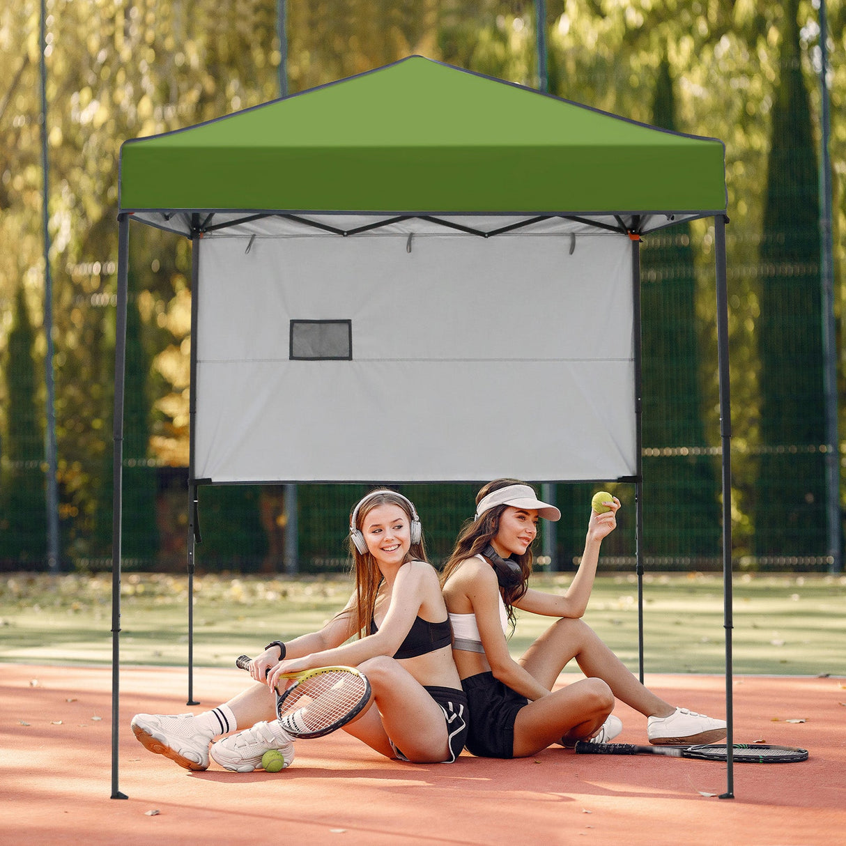 6x4 ft Instant Pop Up Canopy with Adjustable Sun Wall - Eagle Peak Custom Canopy Tent