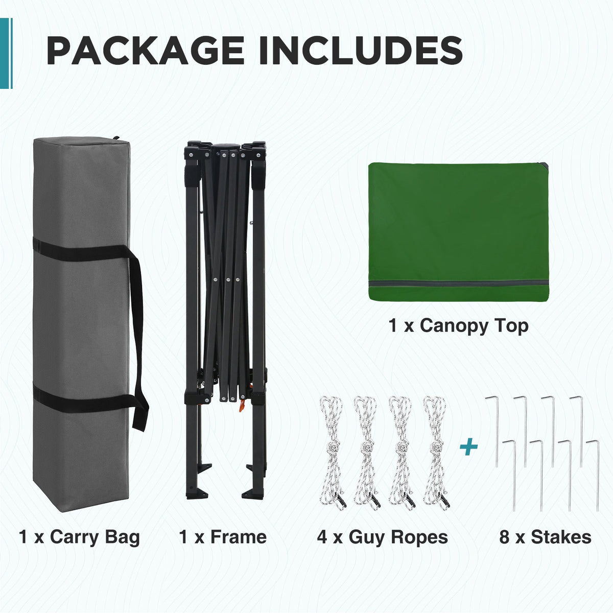 6x4 Instant Pop Up Canopy Tent - Eagle Peak®