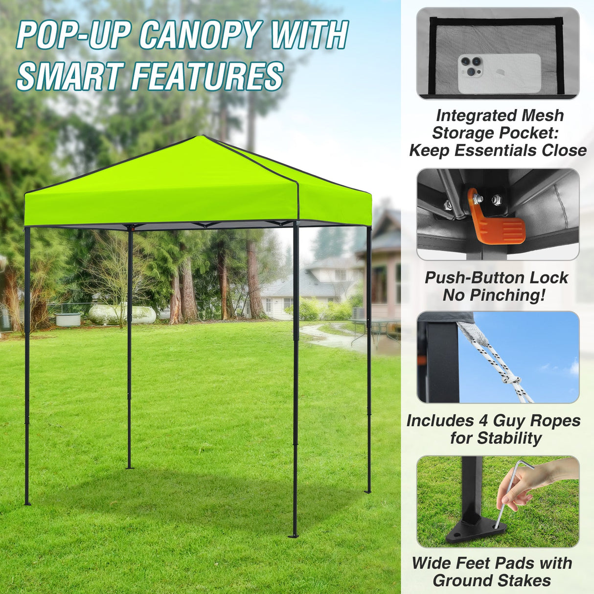 6x4 Instant Pop Up Canopy Tent - Eagle Peak Custom Canopy Tent