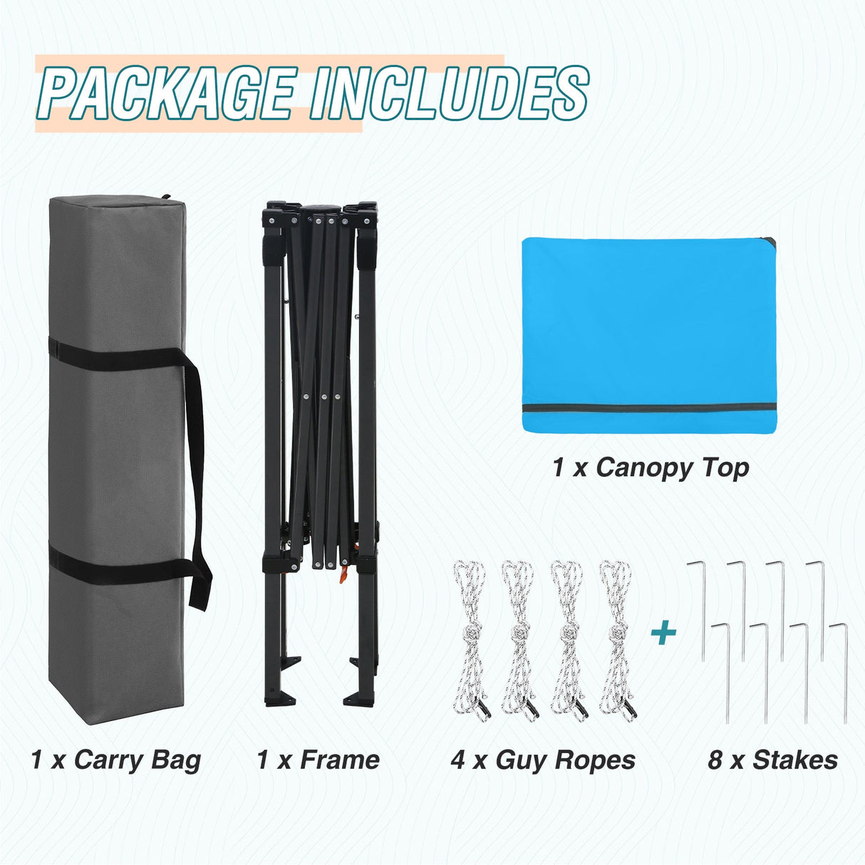 6x4 Instant Pop Up Canopy Tent - Eagle Peak Custom Canopy Tent