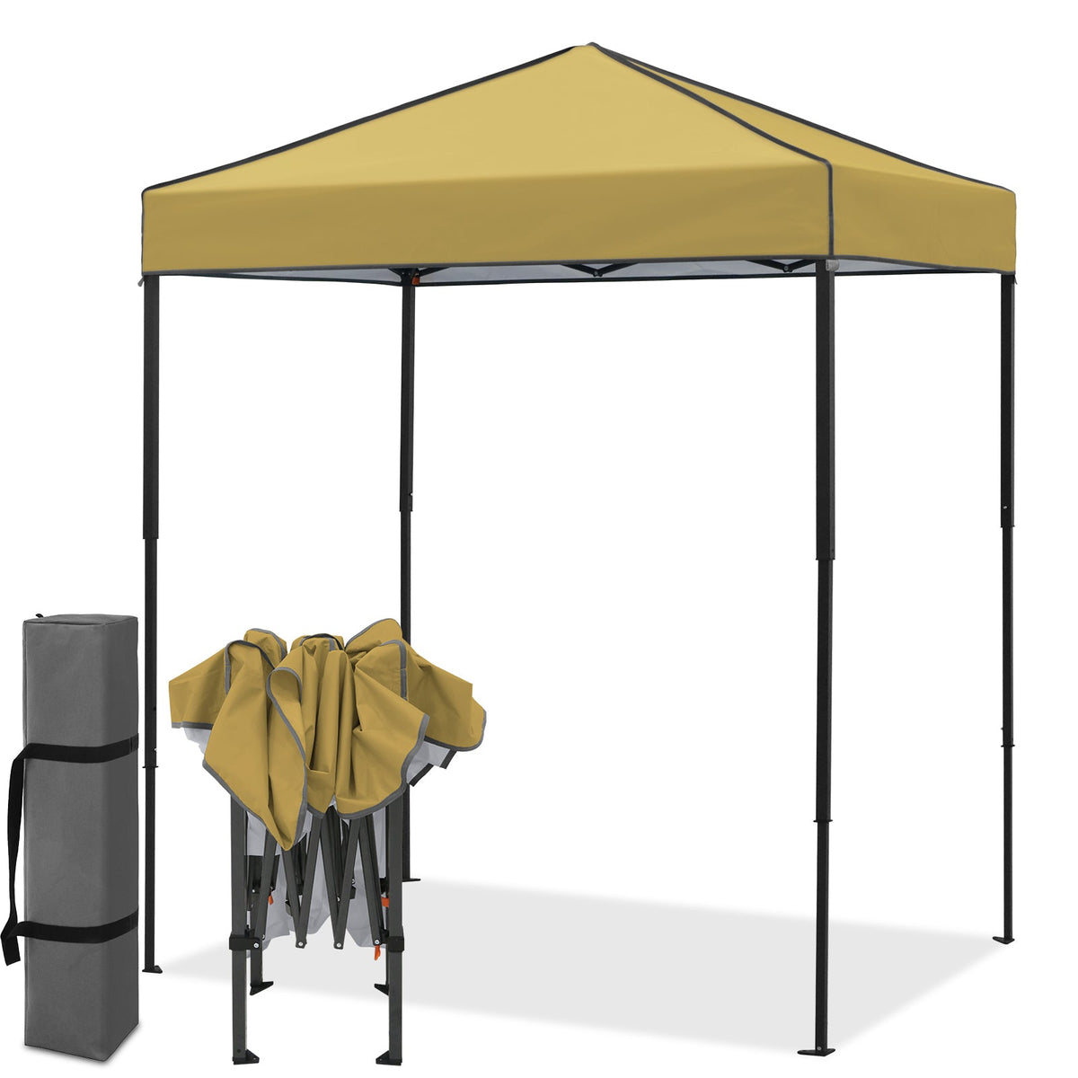 6x4 Instant Pop Up Canopy Tent, Beige