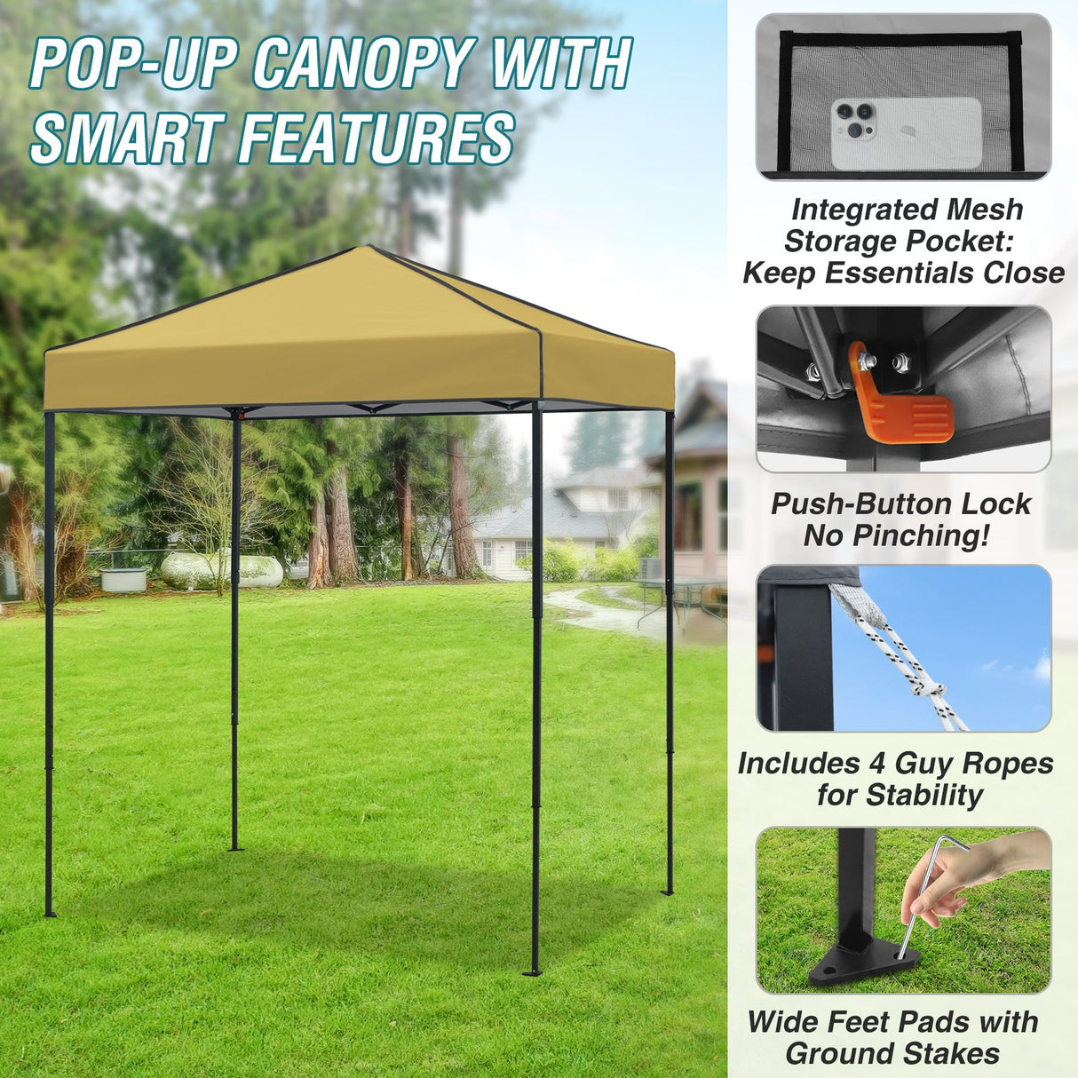6x4 Instant Pop Up Canopy Tent - Eagle Peak Custom Canopy Tent