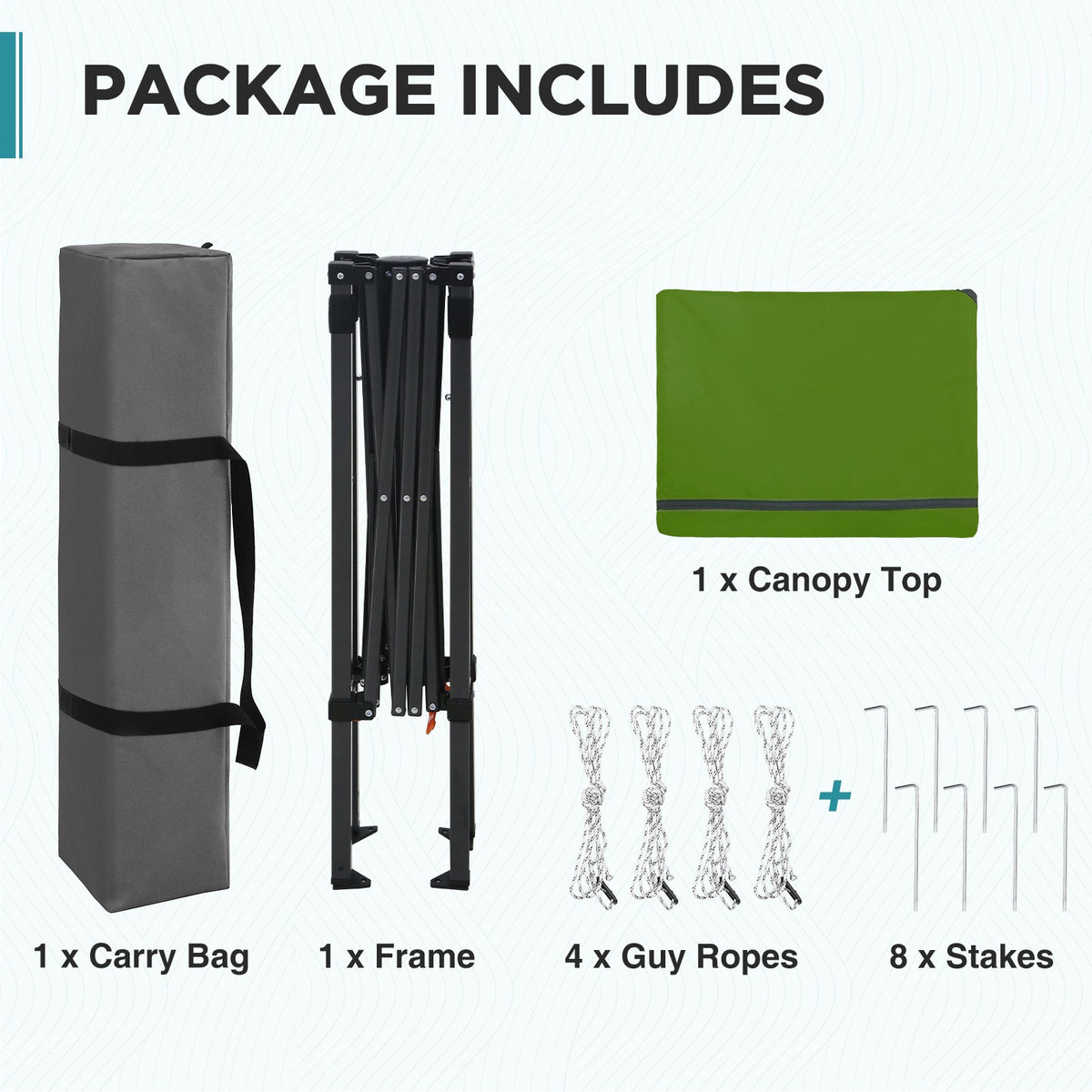 6x4 Instant Pop Up Canopy Tent - Eagle Peak®