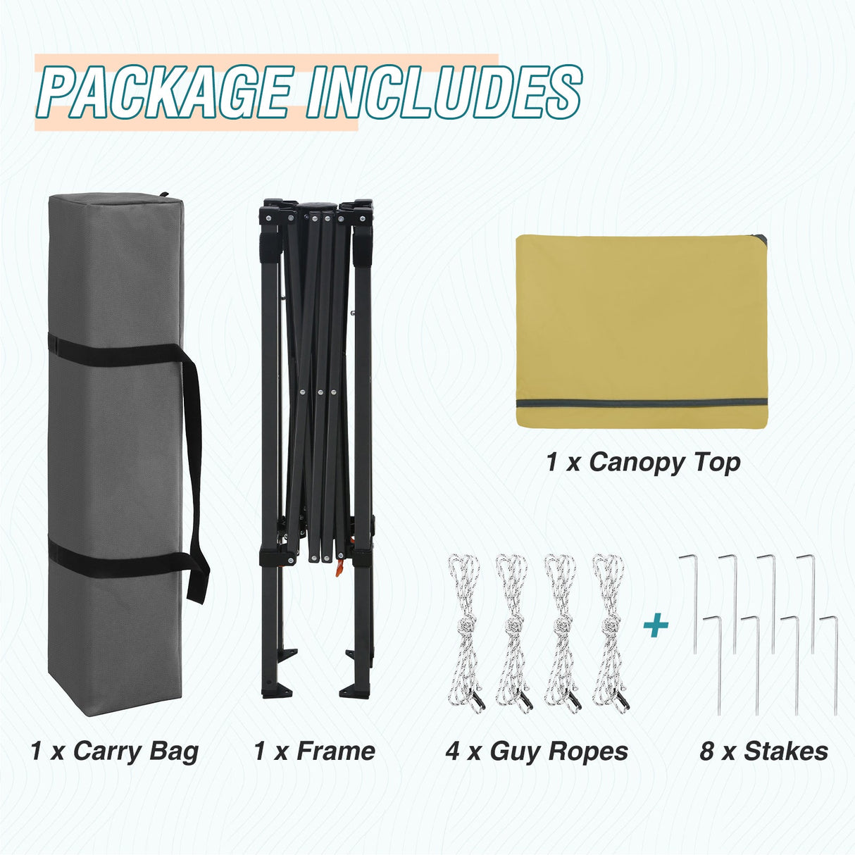 6x4 Instant Pop Up Canopy Tent - Eagle Peak Custom Canopy Tent