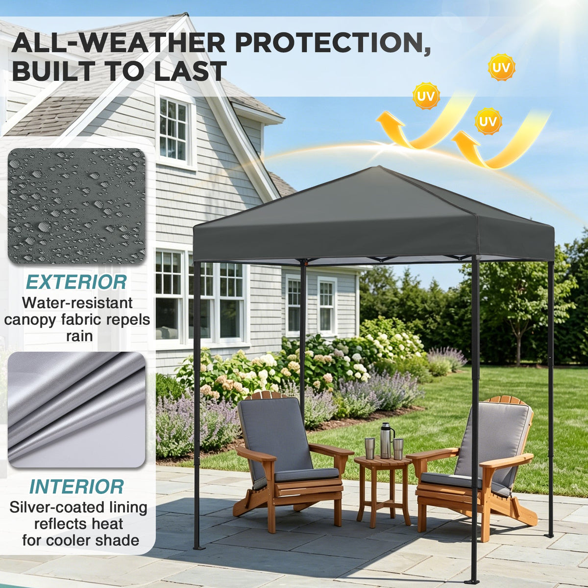 6x4 Instant Pop Up Canopy Tent - Eagle Peak®