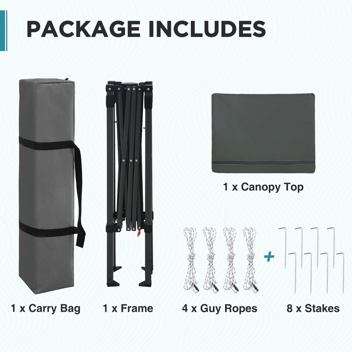 6x4 Instant Pop Up Canopy Tent - Eagle Peak®