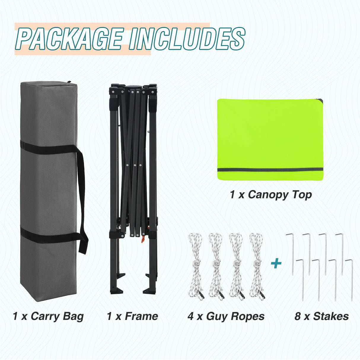 6x4 Instant Pop Up Canopy Tent - Eagle Peak Custom Canopy Tent