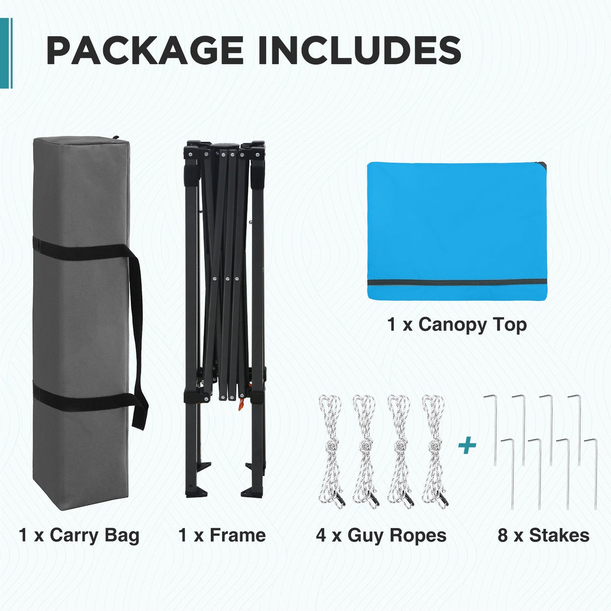 6x4 Instant Pop Up Canopy Tent - Eagle Peak®