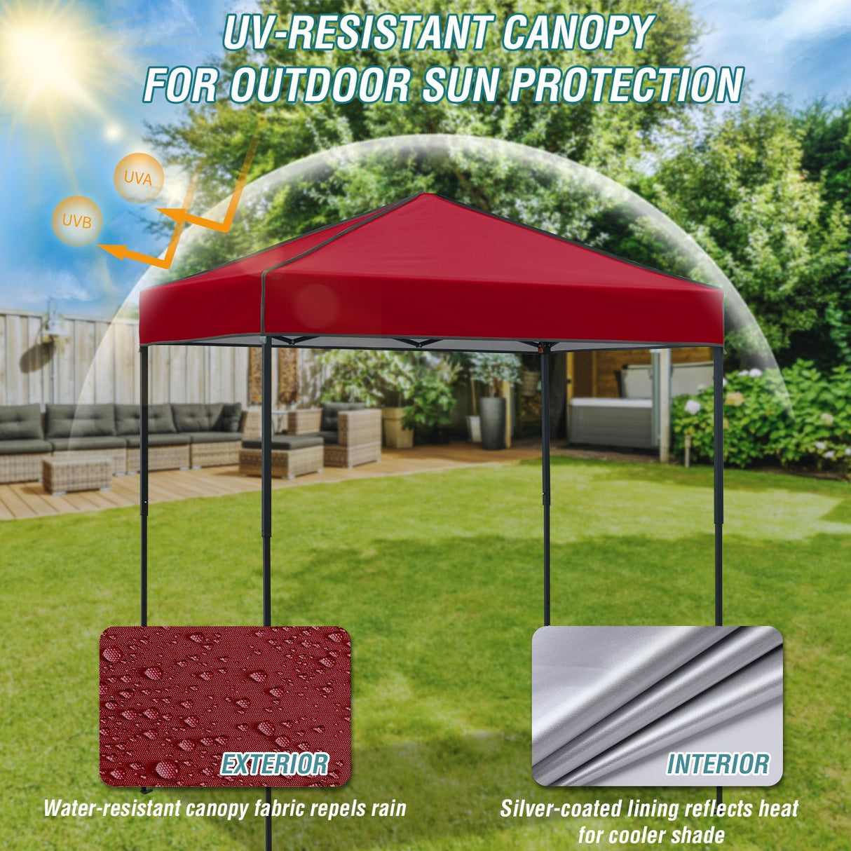 6x4 Instant Pop Up Canopy Tent - Eagle Peak Custom Canopy Tent