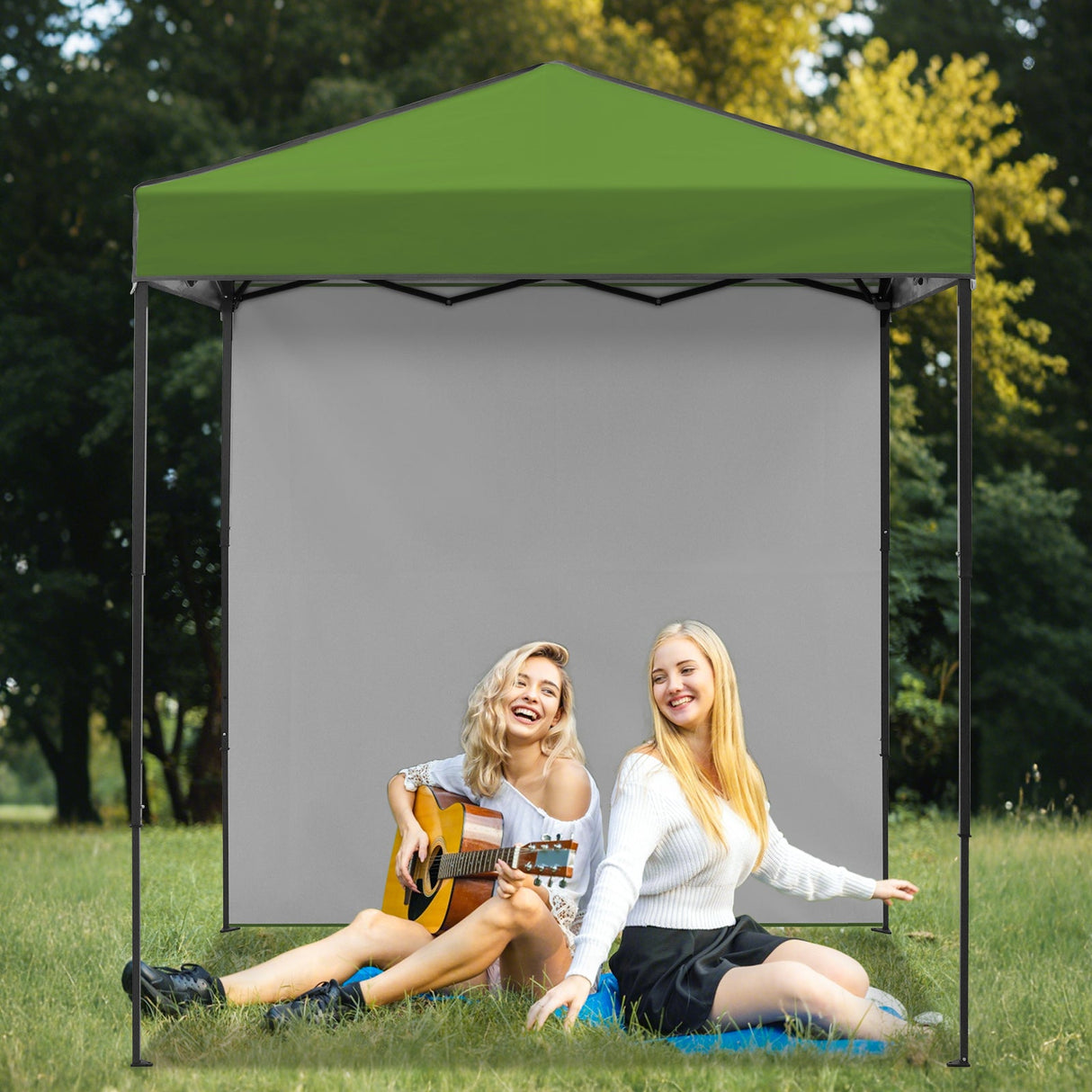6x4 Instant Pop Up Canopy Tent with 1 Side Wall Panel - Eagle Peak Custom Canopy Tent