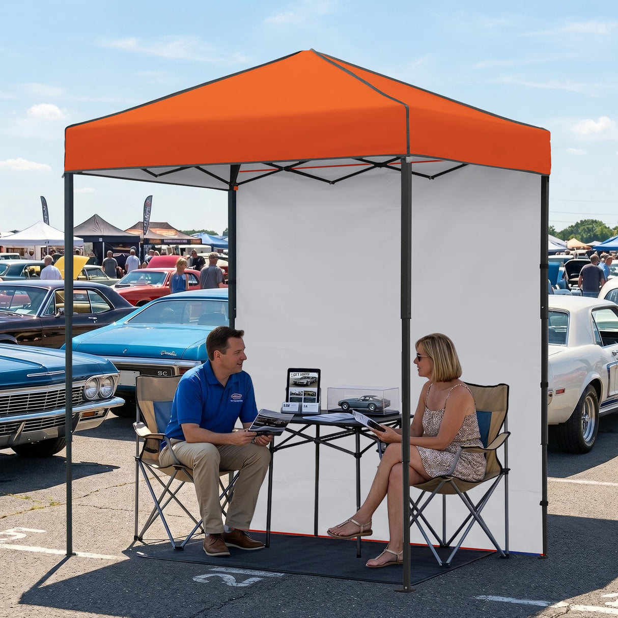 6x4 Instant Pop Up Canopy Tent with 1 Side Wall Panel - Eagle Peak®