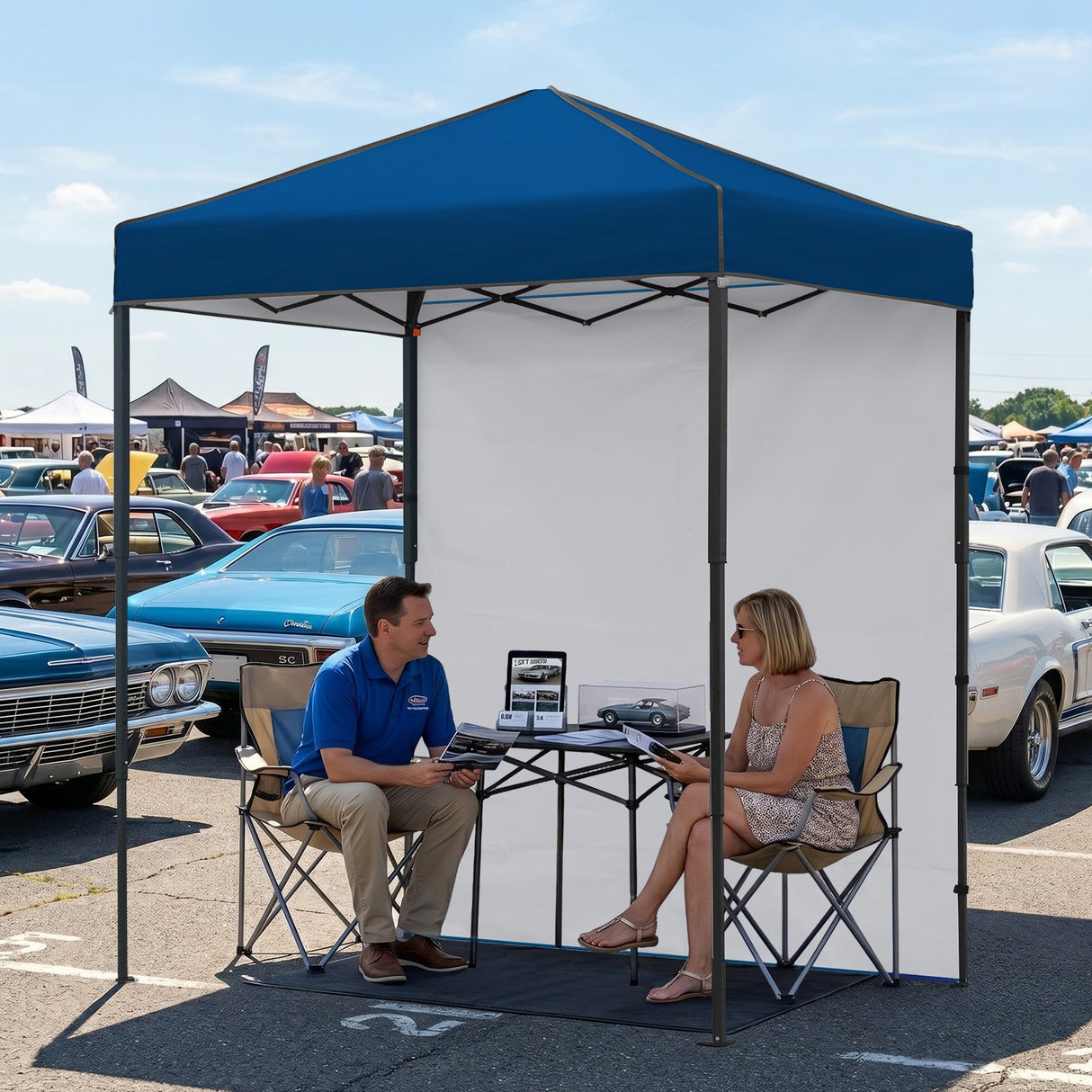 6x4 Instant Pop Up Canopy Tent with 1 Side Wall Panel - Eagle Peak®