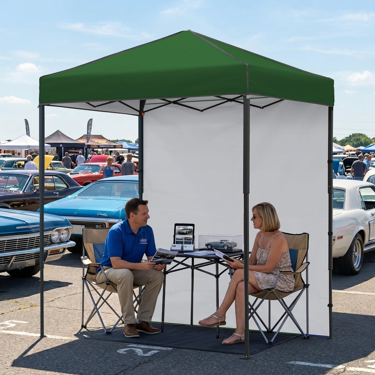 6x4 Instant Pop Up Canopy Tent with 1 Side Wall Panel - Eagle Peak®
