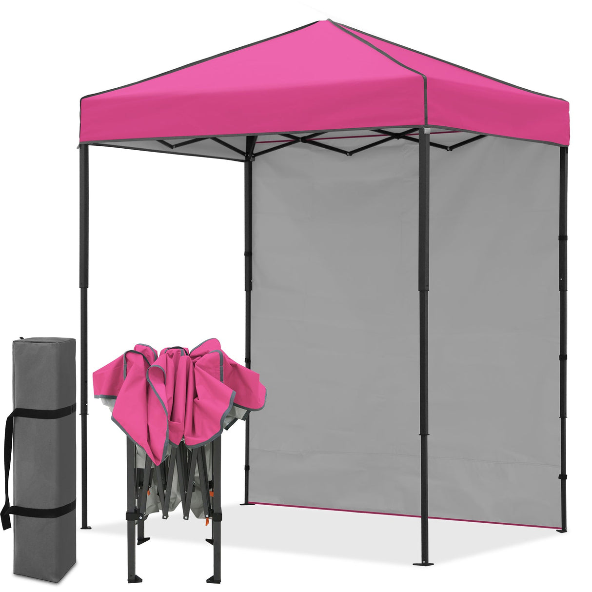 6x4 Instant Pop Up Canopy Tent with 1 Side Wall Panel - Eagle Peak