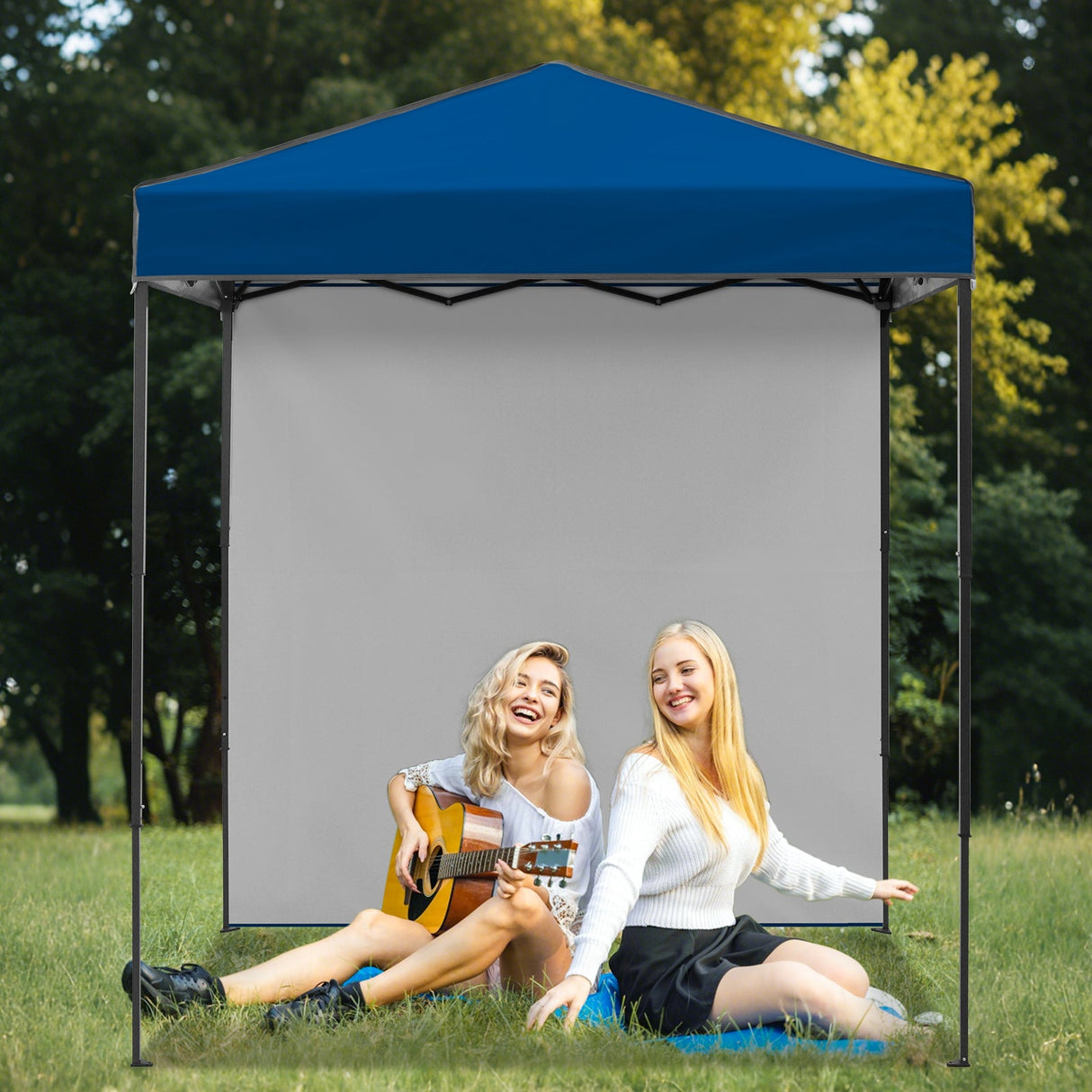 6x4 Instant Pop Up Canopy Tent with 1 Side Wall Panel - Eagle Peak Custom Canopy Tent