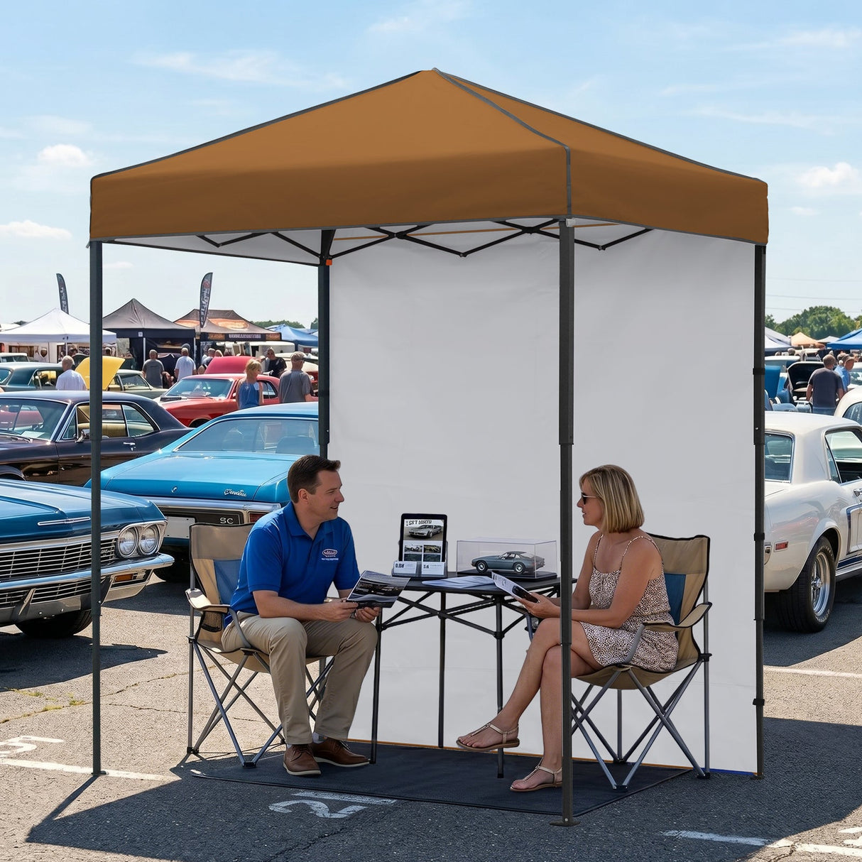 6x4 Instant Pop Up Canopy Tent with 1 Side Wall Panel - Eagle Peak®
