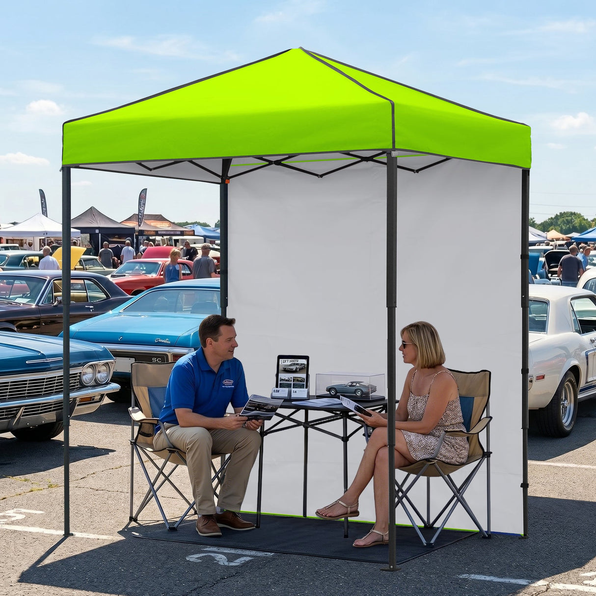 6x4 Instant Pop Up Canopy Tent with 1 Side Wall Panel - Eagle Peak®