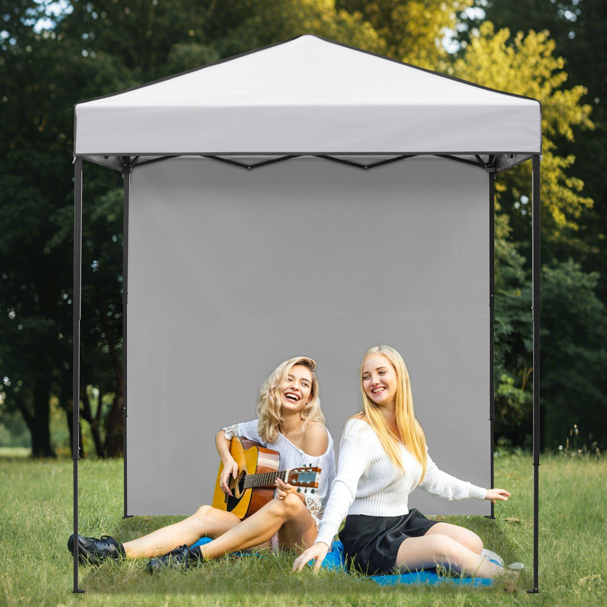 6x4 Instant Pop Up Canopy Tent with 1 Side Wall Panel - Eagle Peak Custom Canopy Tent