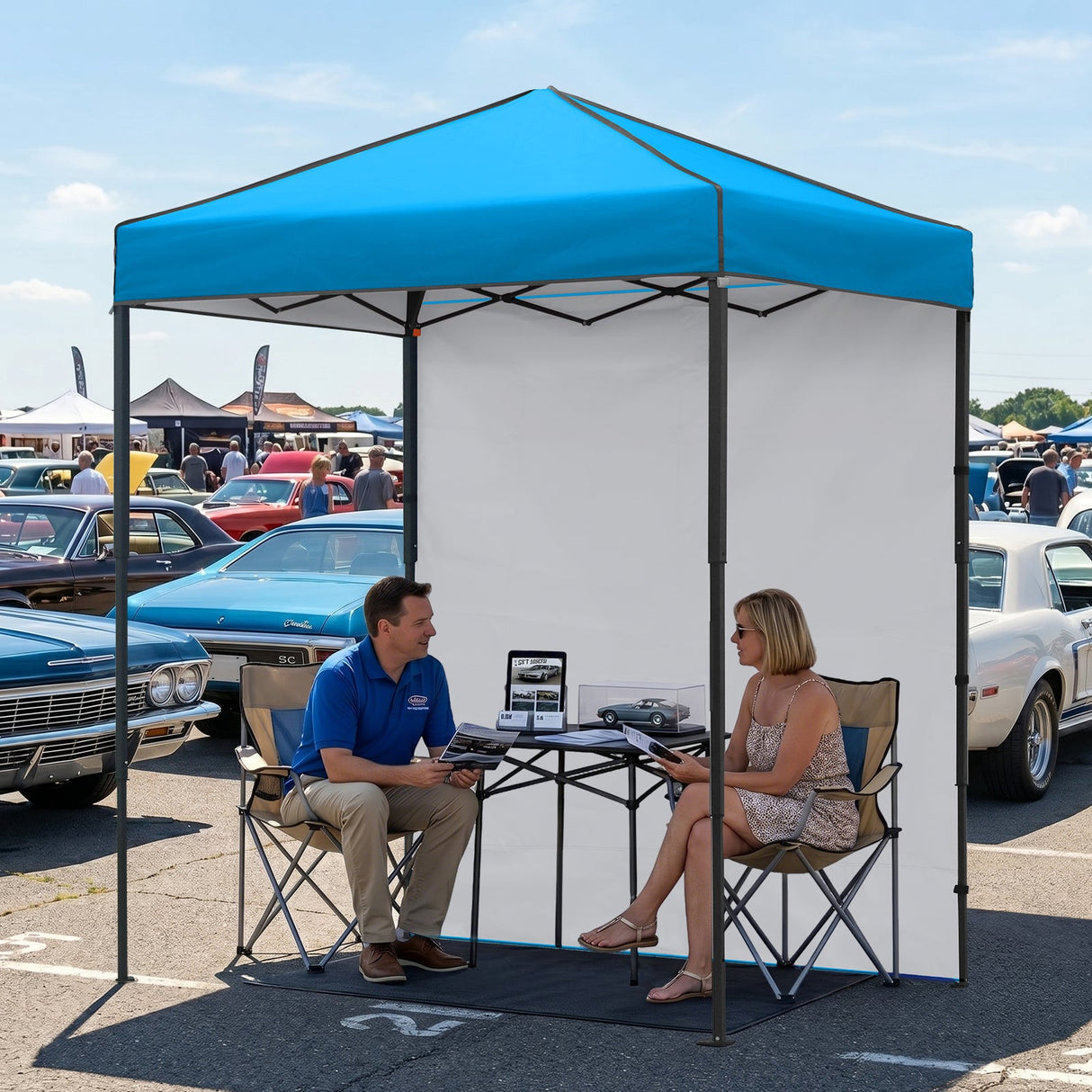 6x4 Instant Pop Up Canopy Tent with 1 Side Wall Panel - Eagle Peak®