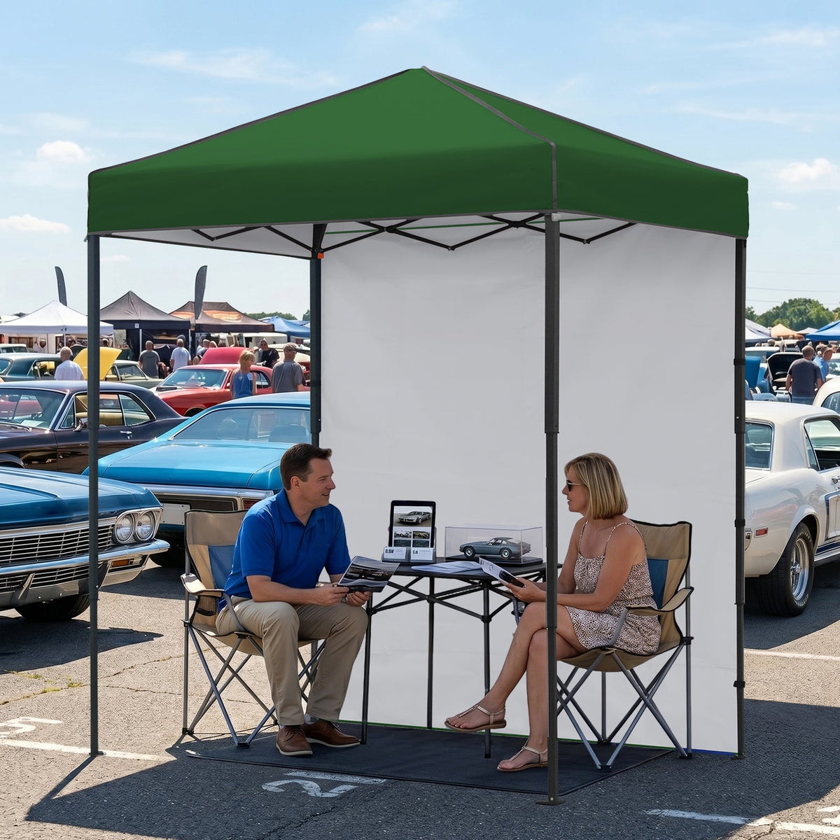 6x4 Instant Pop Up Canopy Tent with 1 Sidewall - Eagle Peak®