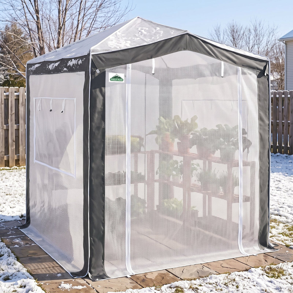 6x4/8x6/10x10 Walk In Pop Up Greenhouse - Eagle Peak®