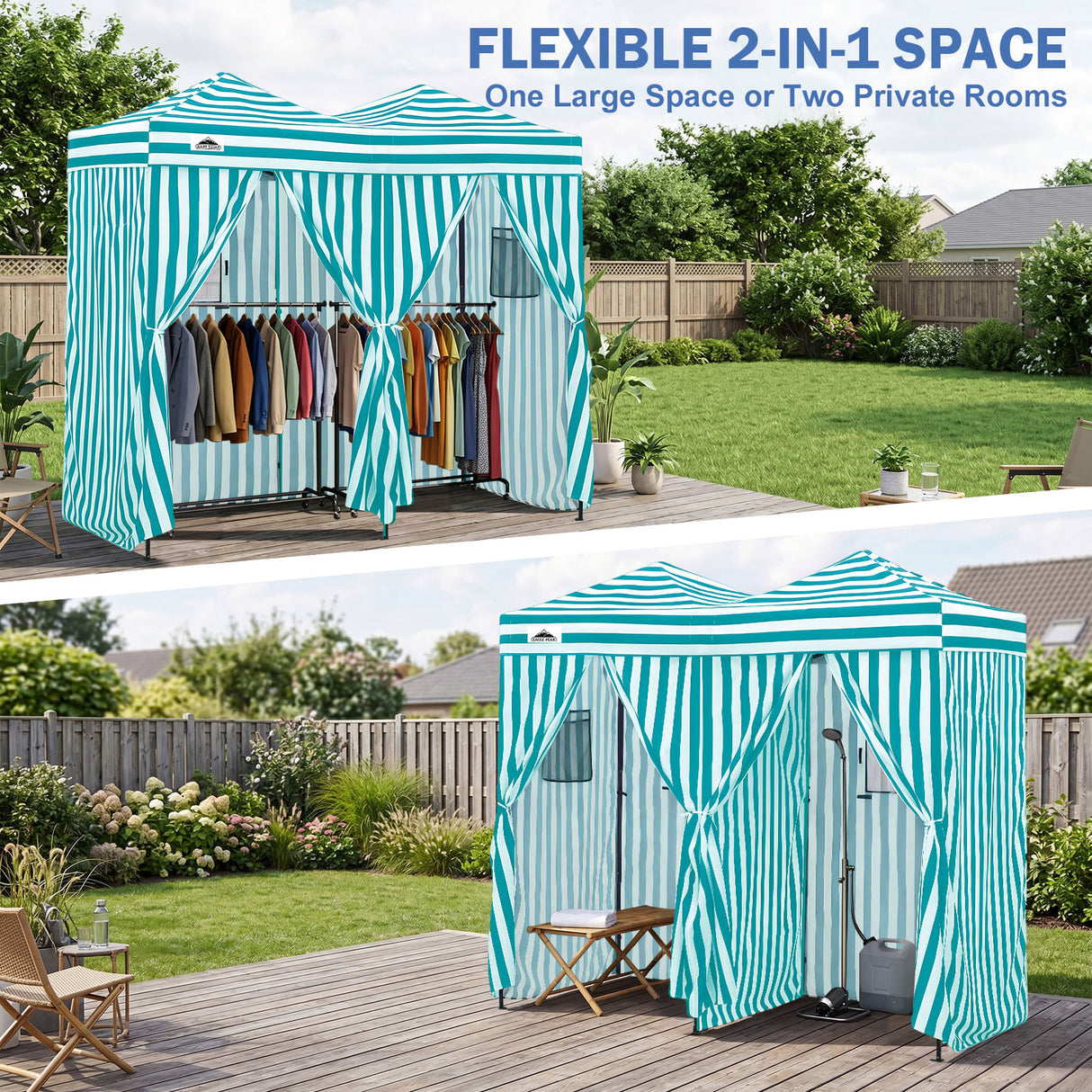 Outdoor Pop Up Changing Room 8x4 ft
