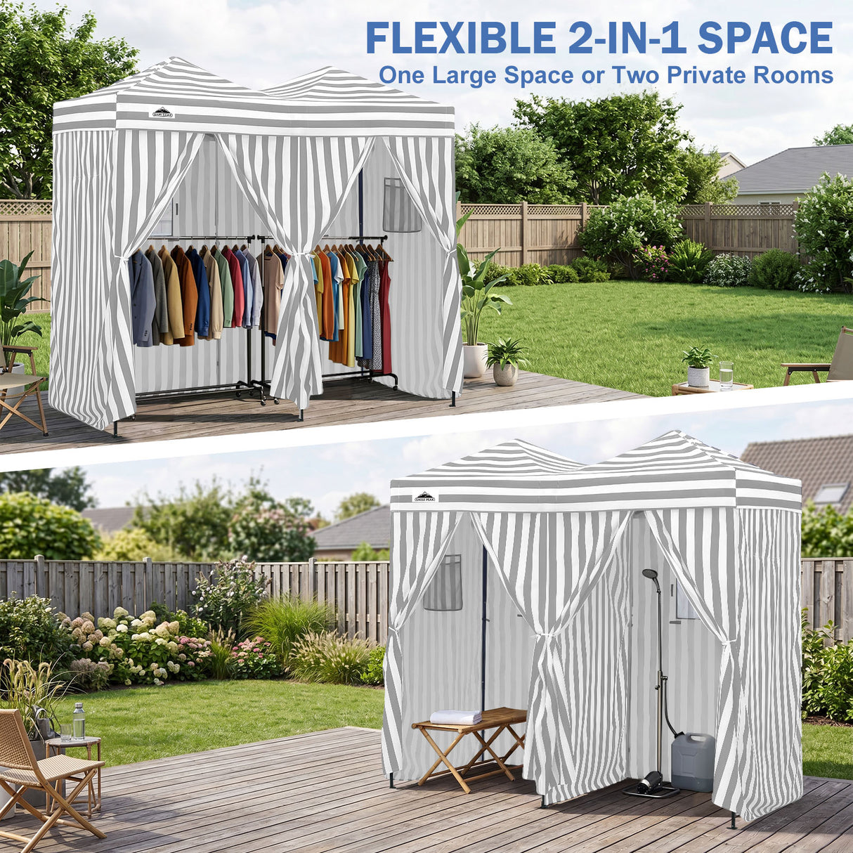 Outdoor Pop Up Changing Room 8x4 ft