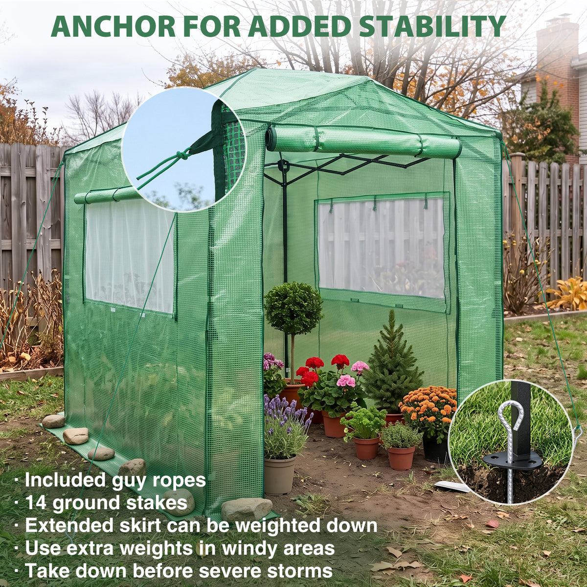 8x6 Easy Setup Pop Up Greenhouse