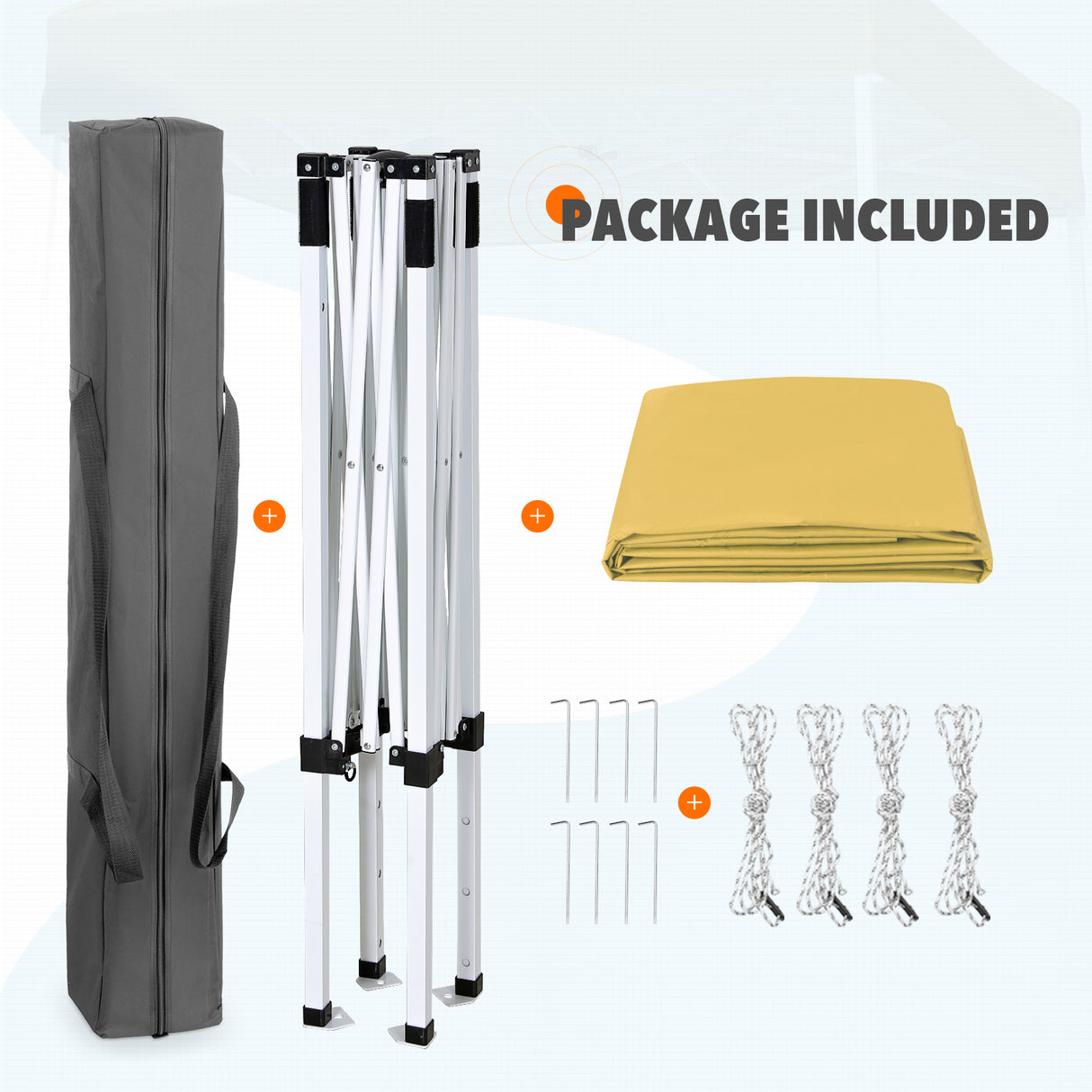 5x5 Pop Up Canopy Tent Instant Straight Leg Outdoor Canopy Easy Set-up