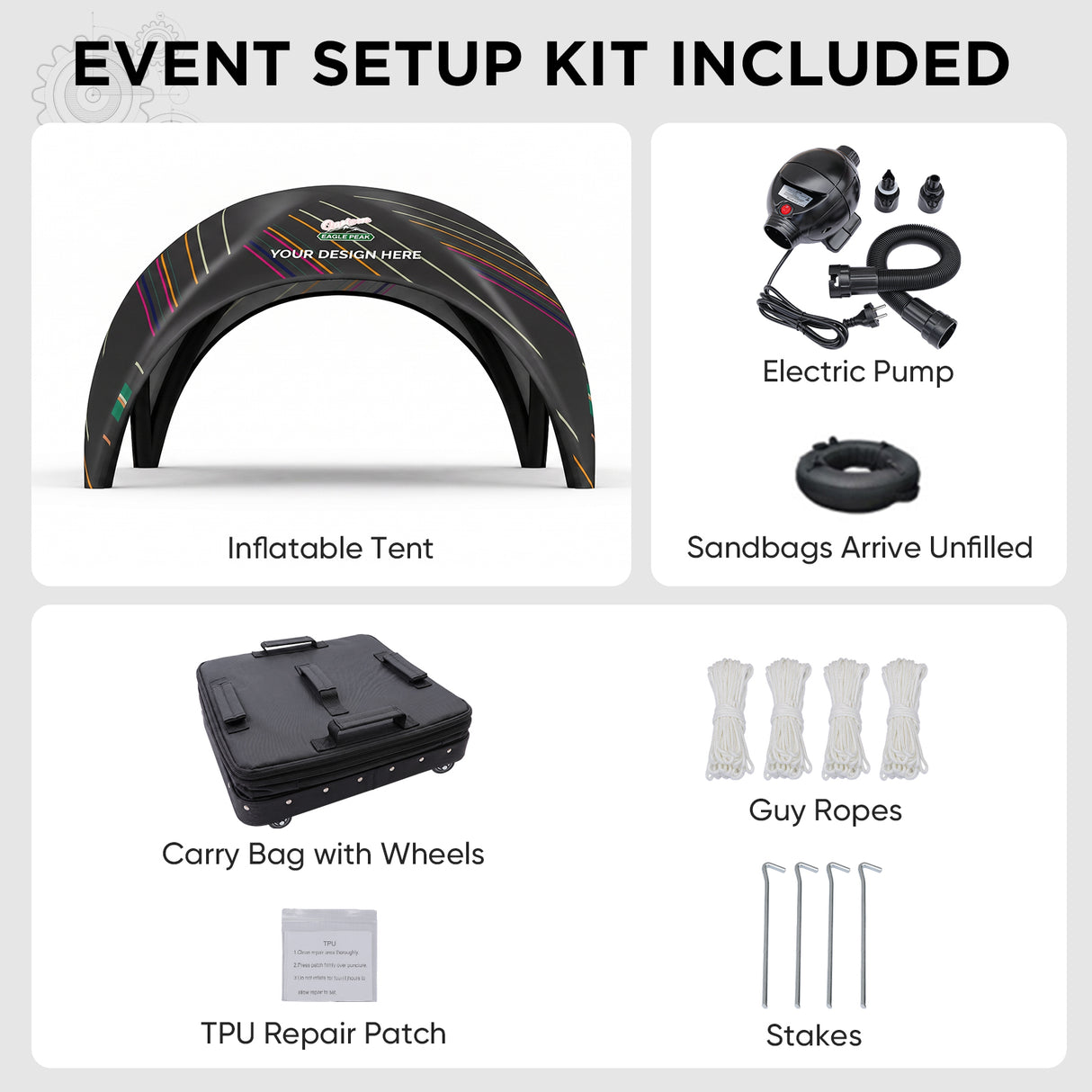 Custom Inflatable Event Tent with Logo, Igloo Tent