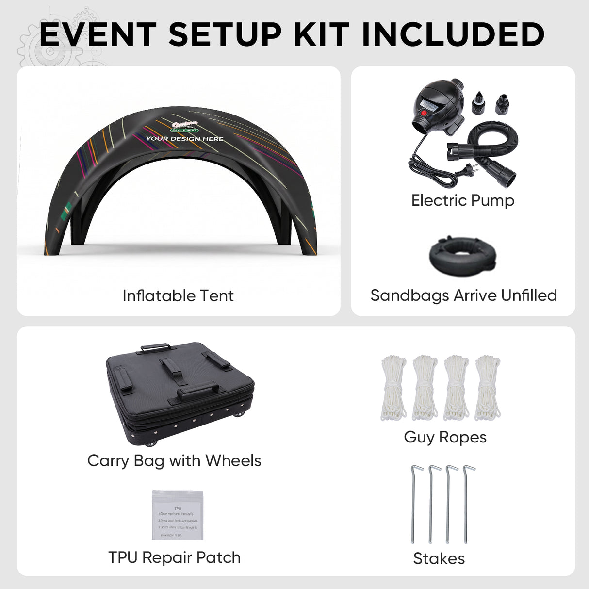 Custom Inflatable Event Tent with Logo, Igloo Tent