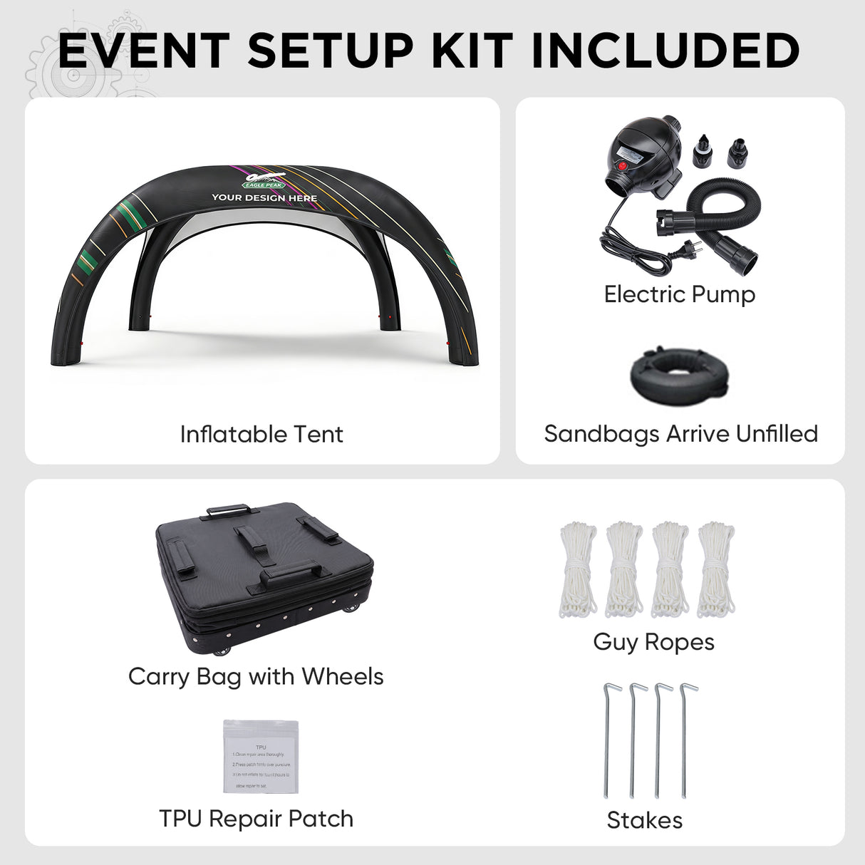 Custom Inflatable Event Tent with Logo, Spider Tent