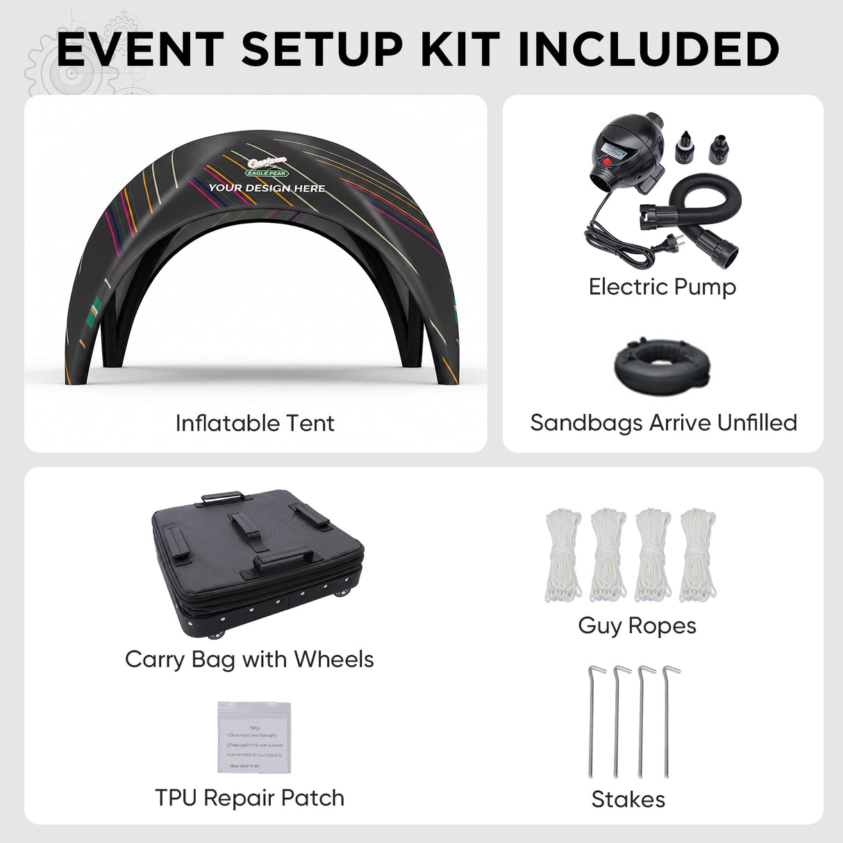 Custom Inflatable Event Tent with Logo, Igloo Tent