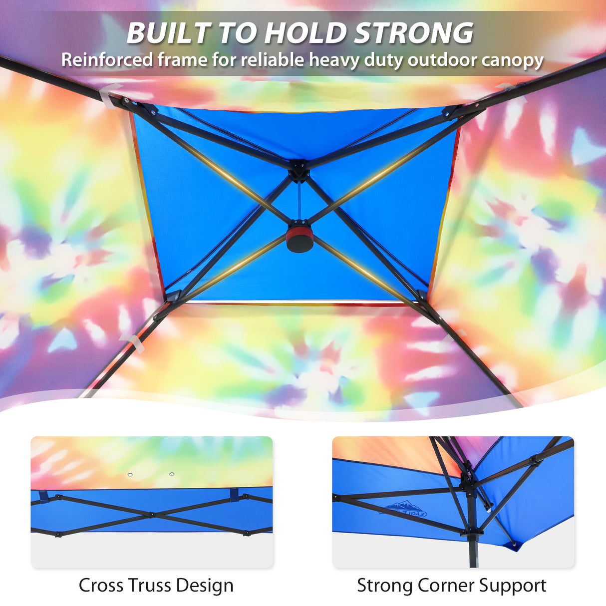 13x13 Straight Leg Pop Up Canopy Tent with 169 sqft of Shade